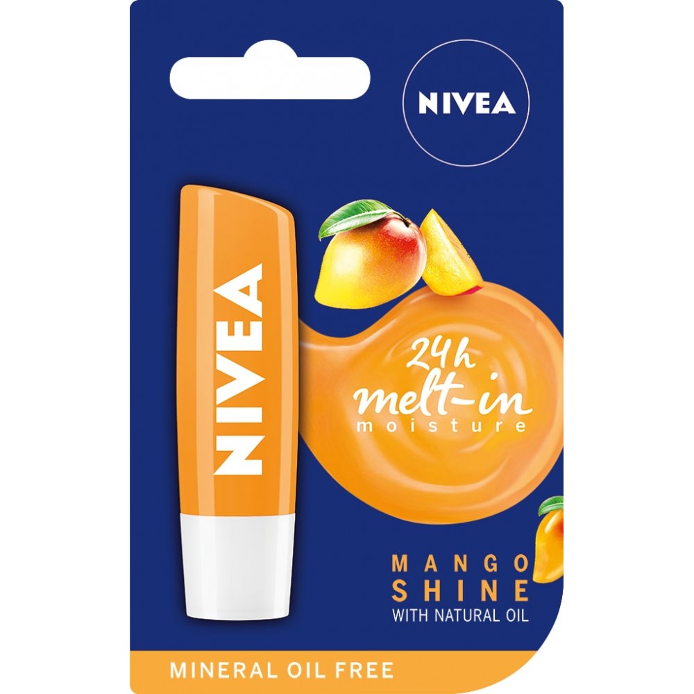 Nivea Mango Shine Балсам за устни манго 4,8гр -