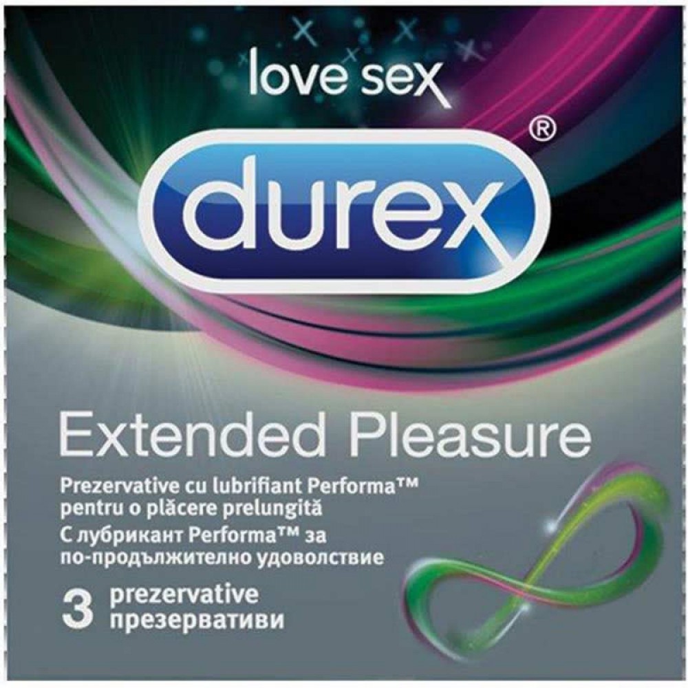 Durex Extended Pleasure Презервативи3 бр. - Презервативи