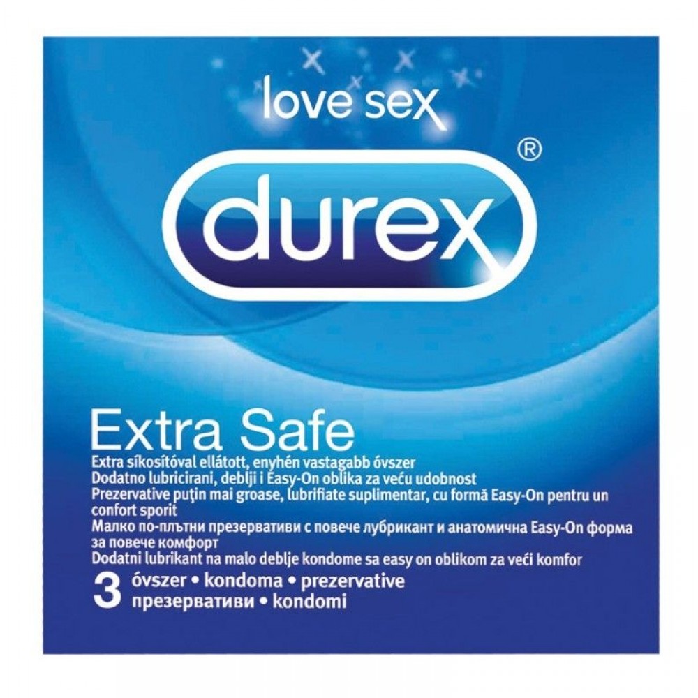 Durex Extra Safe Презервативи 3 бр - Презервативи