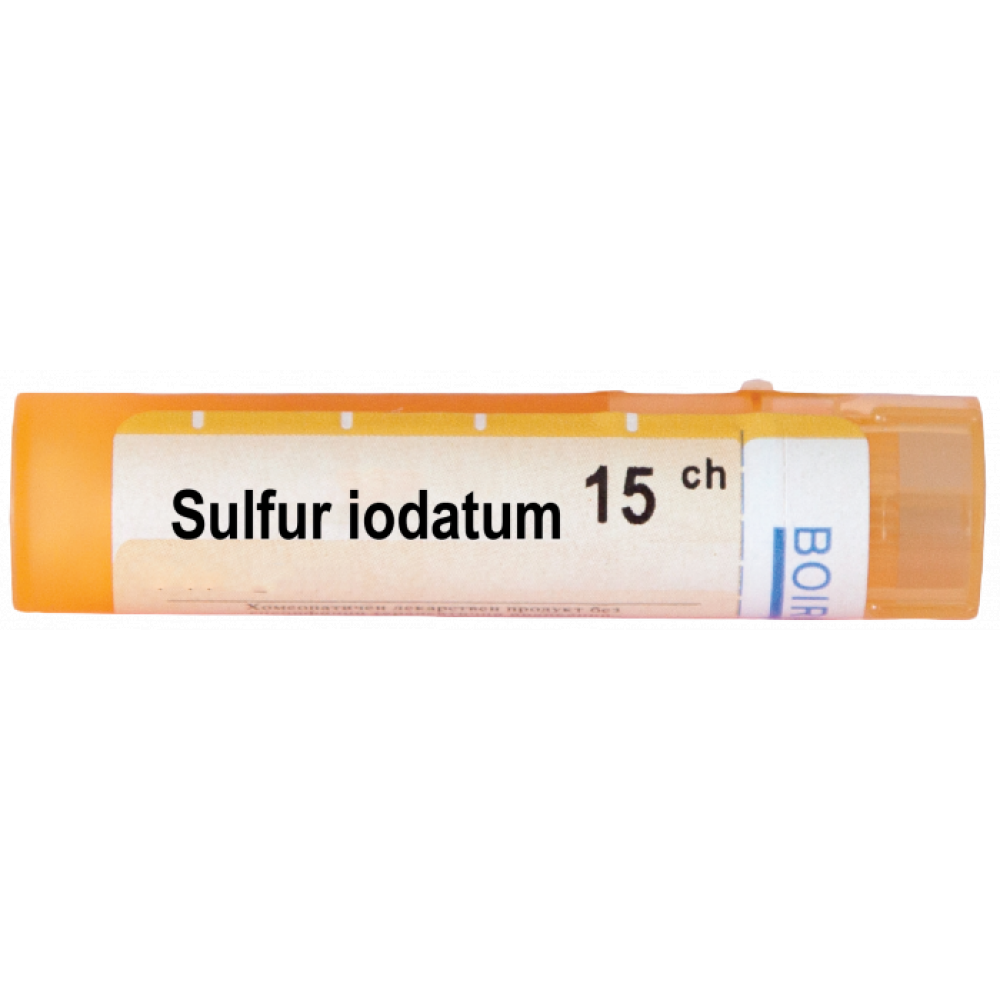 Сулфур йодатум 15 СН / Sulfur iodatum 15 CH - Монопрепарати