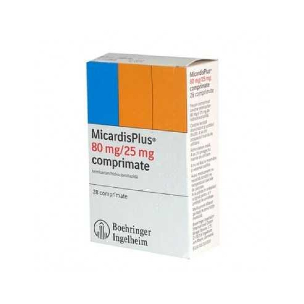 Micardis Pius ® 80 mg/12,5 mg 28 tablets / Микардис Плюс ® 80 мг/12,5 мг 28 таблетки - Лекарства с рецепта