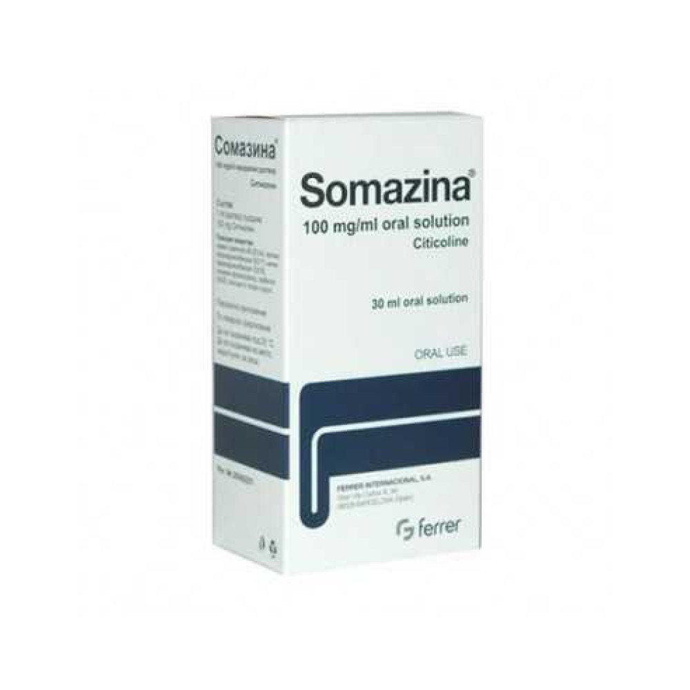 Somazina 100 mg./ml soll 30 ml. /Сомазинa 100 мг/мл сол 30 мл. - Лекарства с рецепта