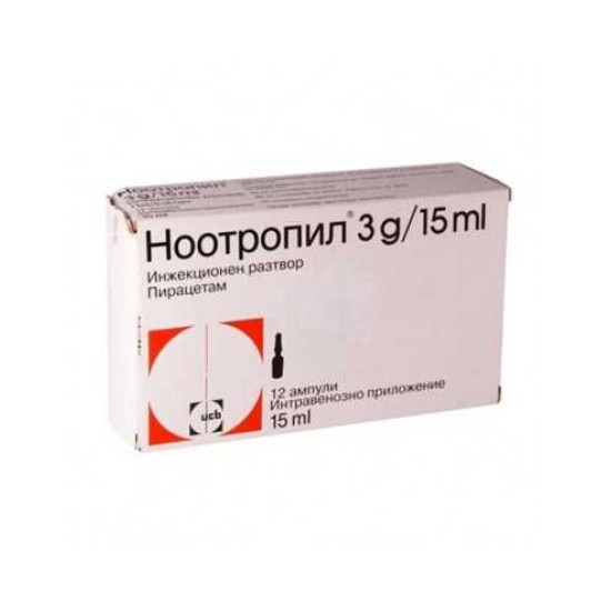 ᐉ НООТРОПИЛ амп 3 гр/15 мл х 12 бр
