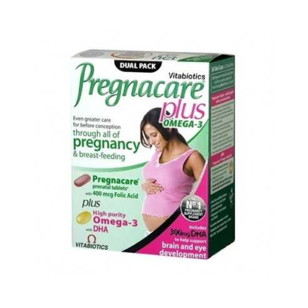 Pregnacare Plus Omega-3 28 tablets + 28 capsules / Прегнакеър Плюс Омега-3 28 таблетки + 28 капсули - Бременност и кърмене