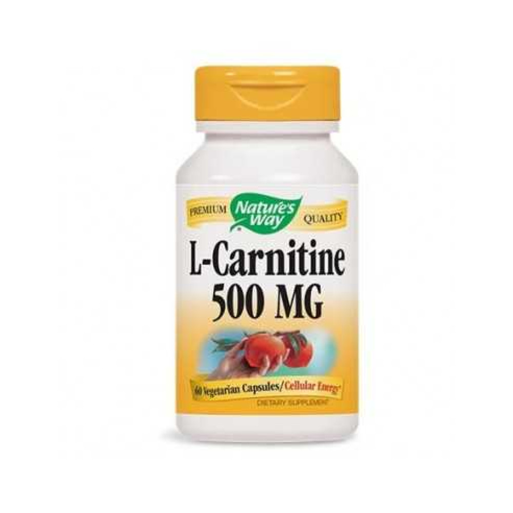 L – Carnitine 500 mg Nature’s Way 60 capsules/ Л- карнитин 500 мг Nature’s Way 60 капсули - Жизненост и енергичност