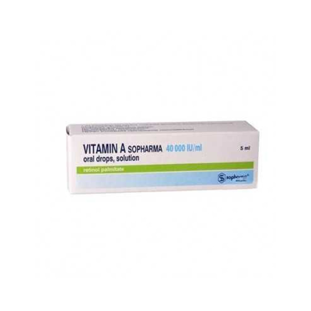 Витамин А Софарма 40 000 IU/ml капки 5 ml - Лекарства с рецепта