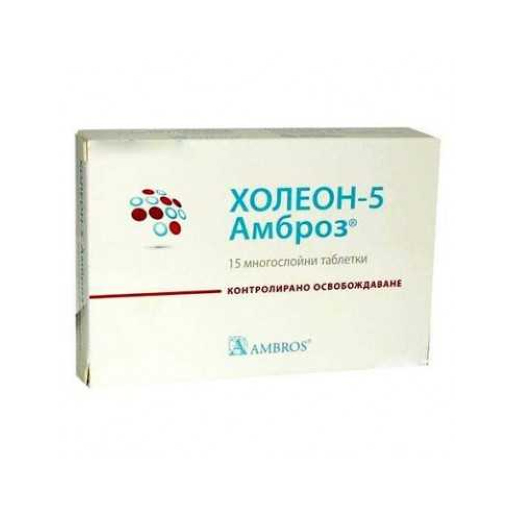 Holeon-5 770 mg 15 tablets Ambroz / Холеон-5 770 мг 15 таблетки Амброз - Безсъние и напрежение