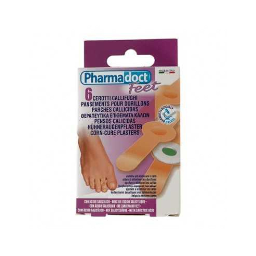 Pharmadoct Plaster for plaster 6 br. / Фармадок Пластир за мазоли 6 бр. - Превръзки и тампони