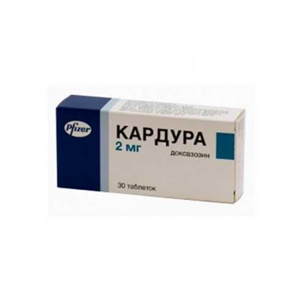 Cardura 2 mg 30 tablets / Кардура 2 mg 30 таблетки - Лекарства с рецепта