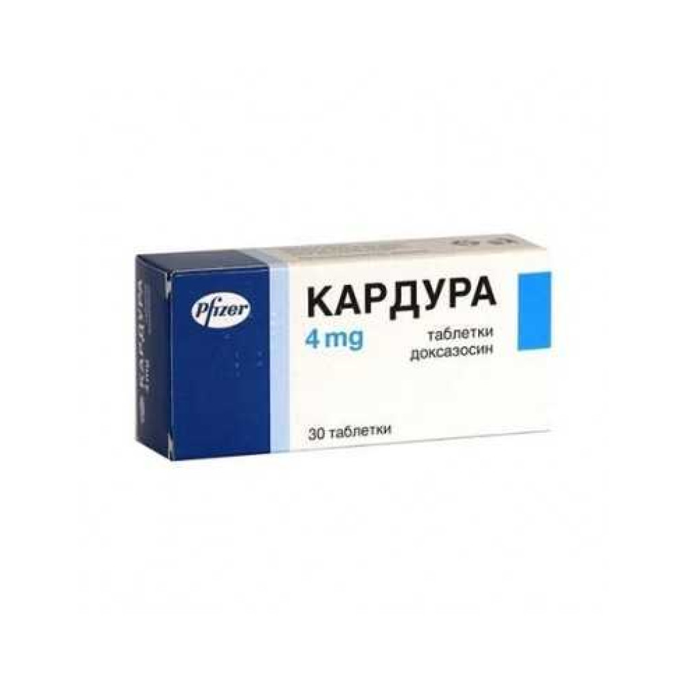 Cardura 4 mg 30 tablets / Кардура 4 mg 30 таблетки - Лекарства с рецепта