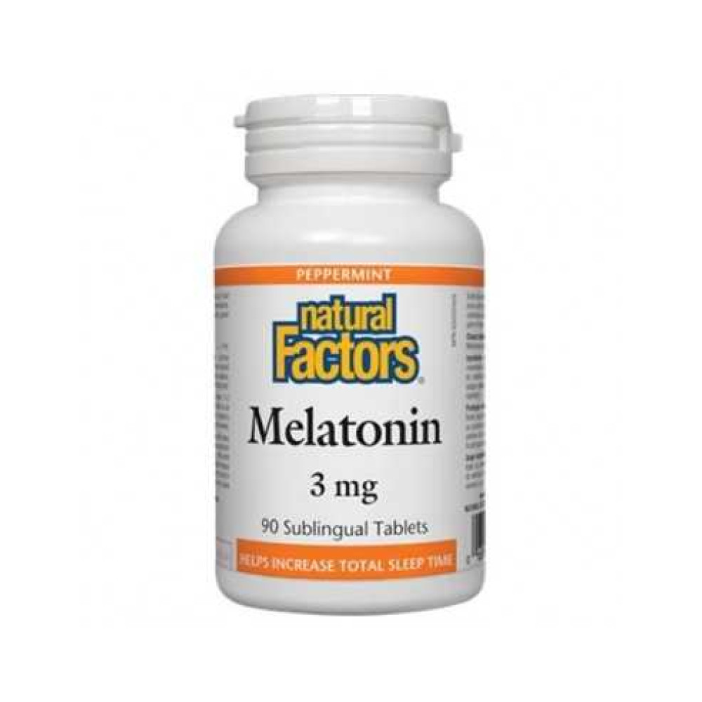 Melatonin 3 mg Natural Factors 90 tablets / Мелатонин 3 мг Natural Factors??????? 90 таблетки - Безсъние и напрежение Melatonin 3 mg Natural Factors 90 tablets / Мелатонин 3 мг Natural Factors??????? 90 таблетки - Безсъние и напрежение