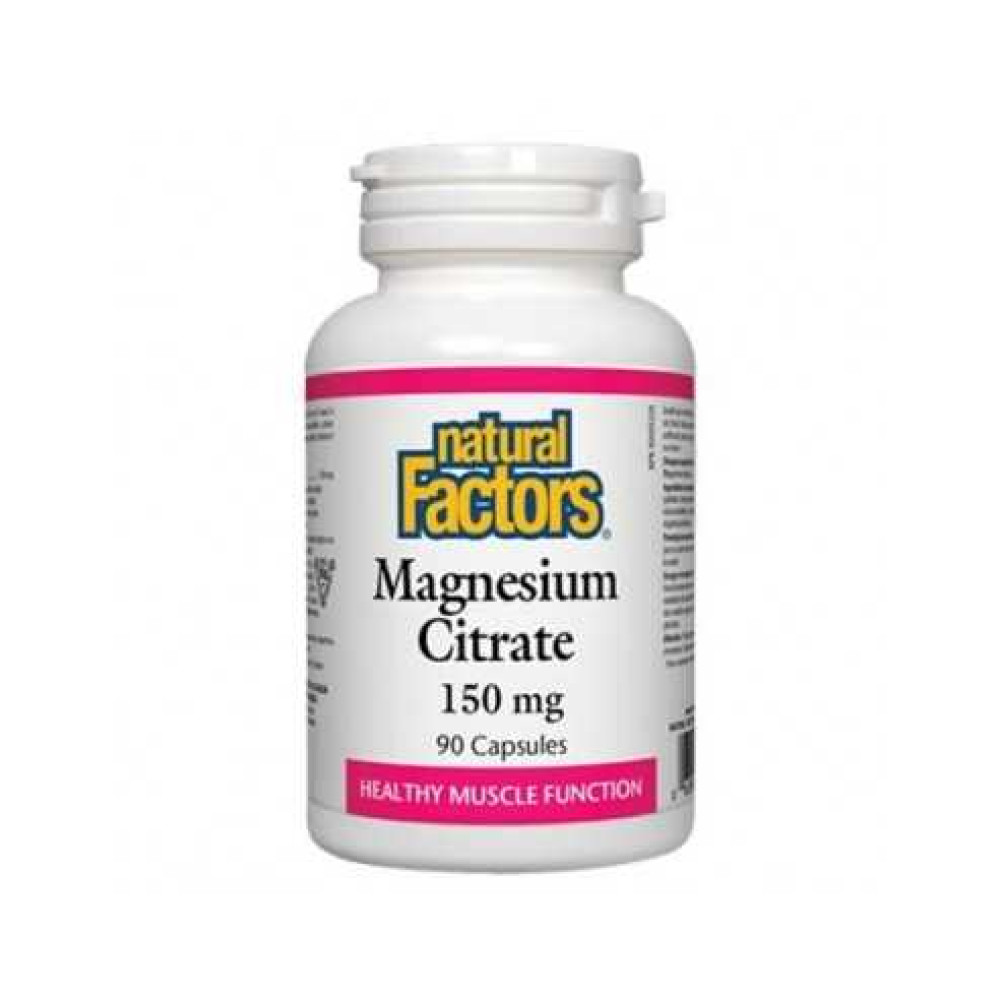 Magnesium (citrate) 150 mg 90 capsules / Магнезий (цитрат) 150 мг 90 капсули - Стави, Кости, Мускули
