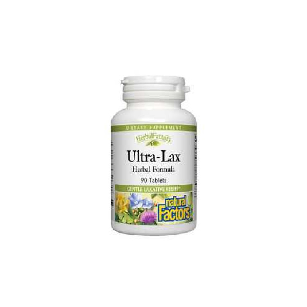 Natural Factors Ултра-Лакс За стомашно-чревен комфорт 336 мг x90 таблетки - Стомашно чревнен тракт