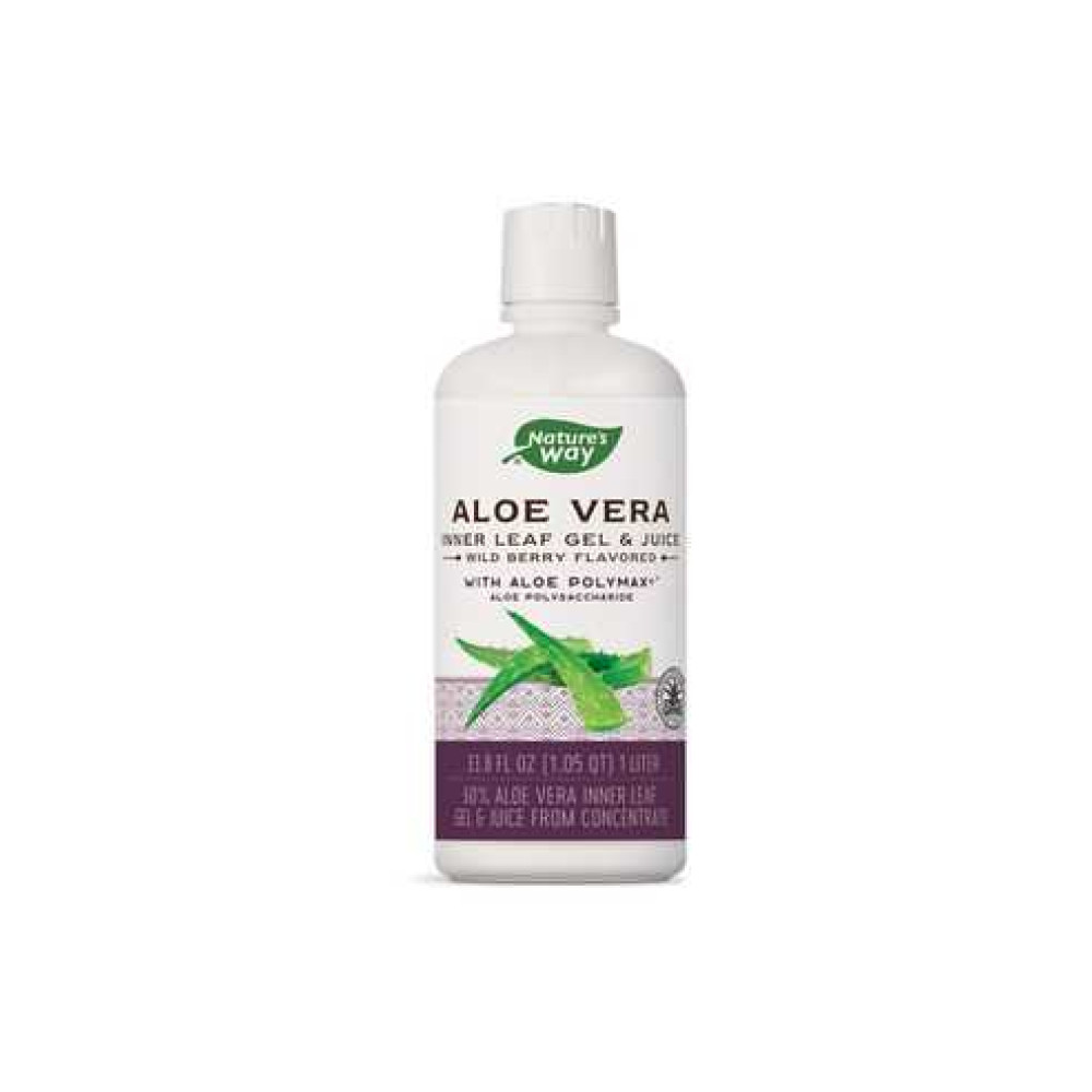 Nature's Way Алое Вера 60% (гел и сок с вкус на горски плодове) За силен имунитет х1 литър - Имунитет