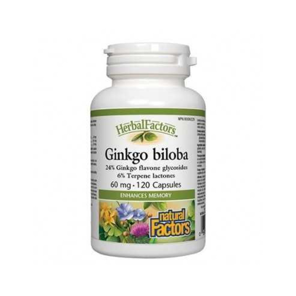 Ginkgo biloba 60 mg. 120 capsules / Гинко билоба 60 мг 120 капсули - Памет и концентрация