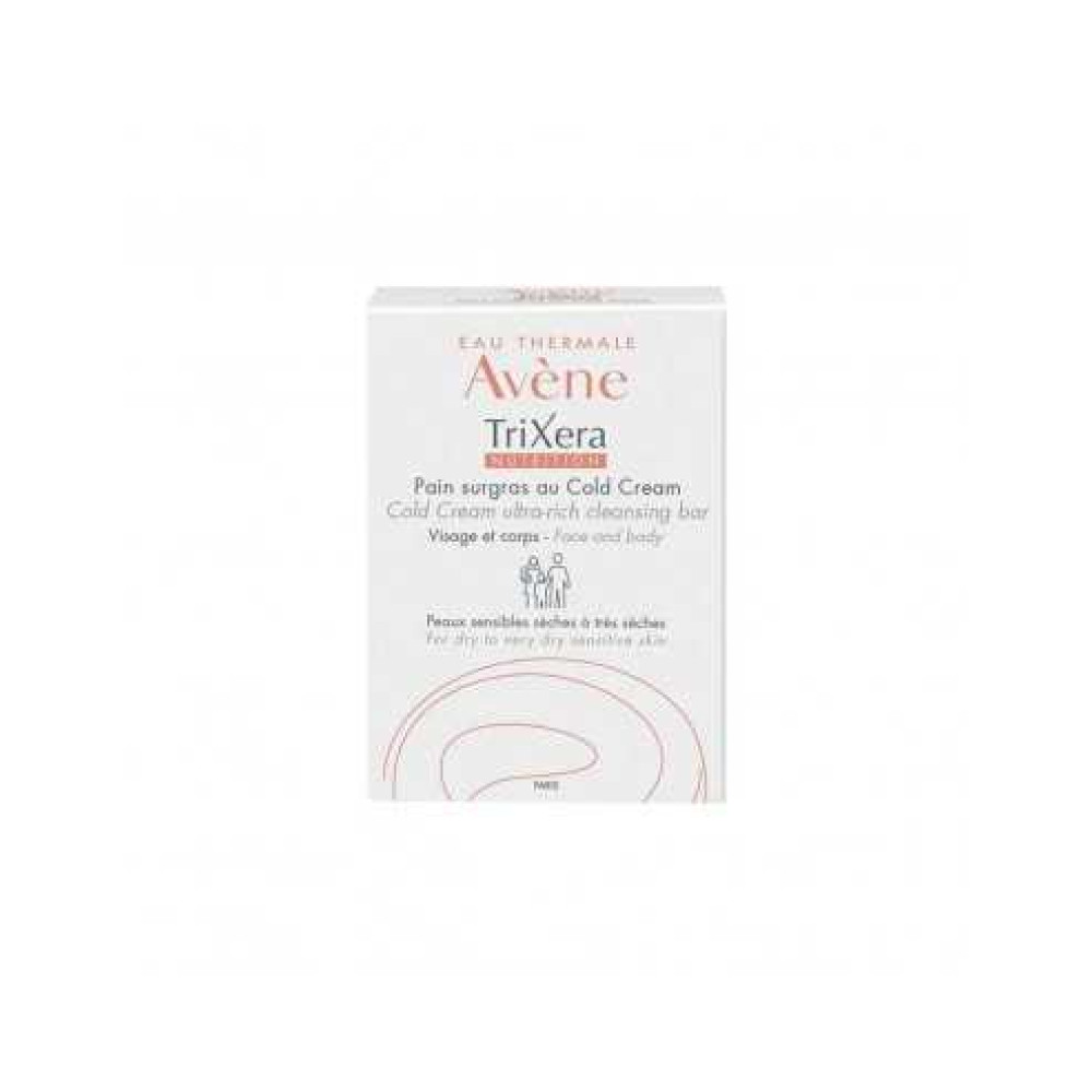 Avene TriXera Nutrition Сапун за лице и тяло за суха и чувствителна кожа 100 грама - Козметика за Тяло