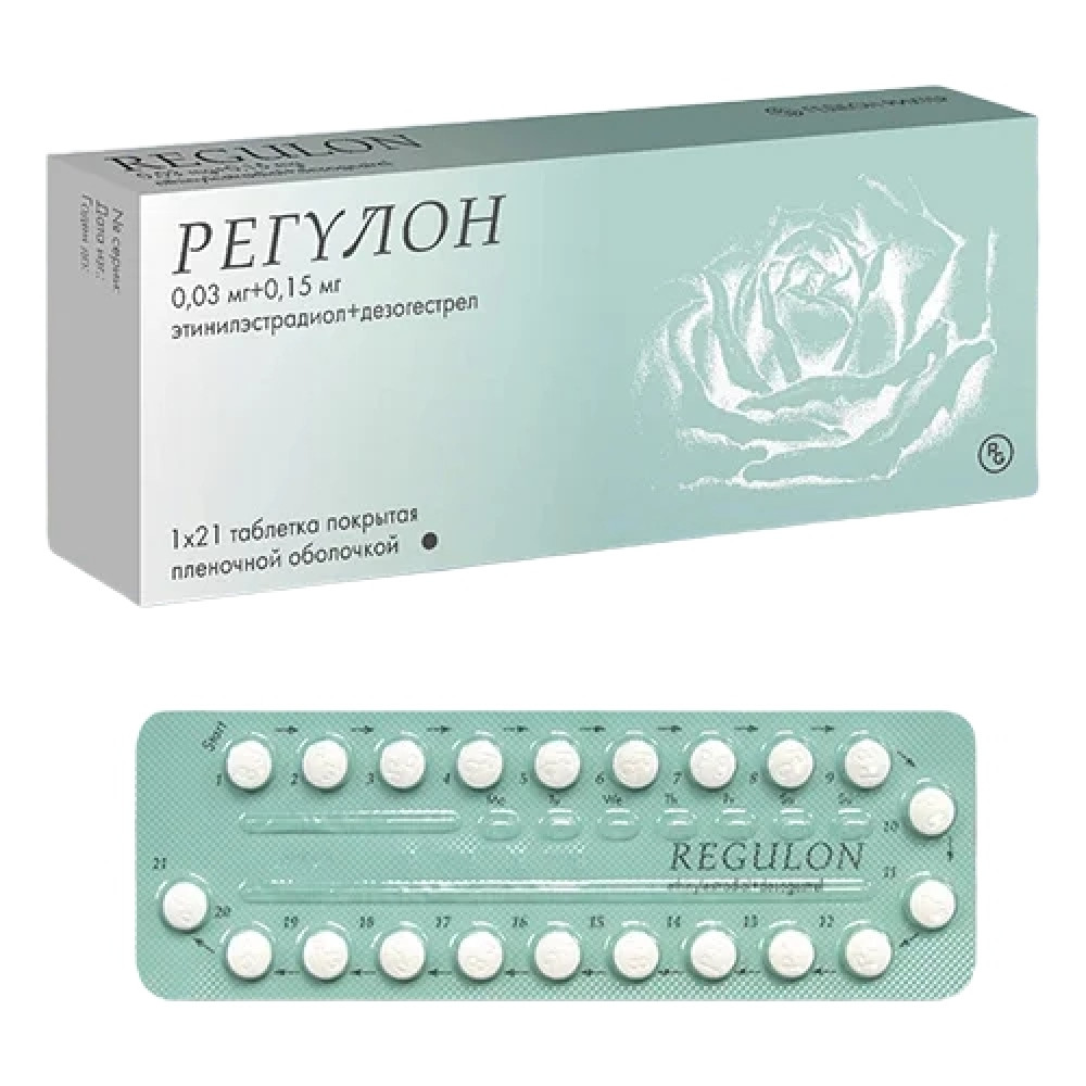 Regulon 3 x 21 tablets / Регулон 3 х 21 таблетки - Лекарства с рецепта
