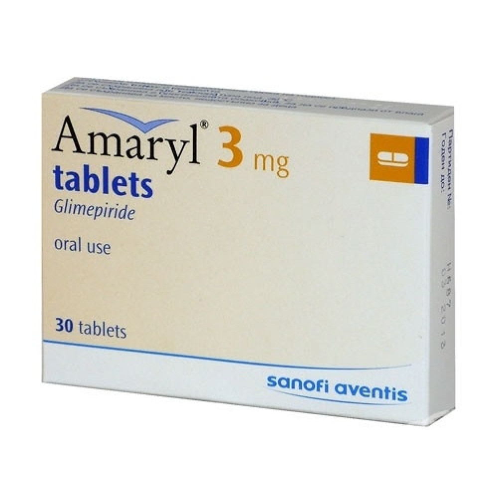 Amaryl 3 mg 30 tablets / Амарил 3 mg 30 таблетки - Лекарства с рецепта