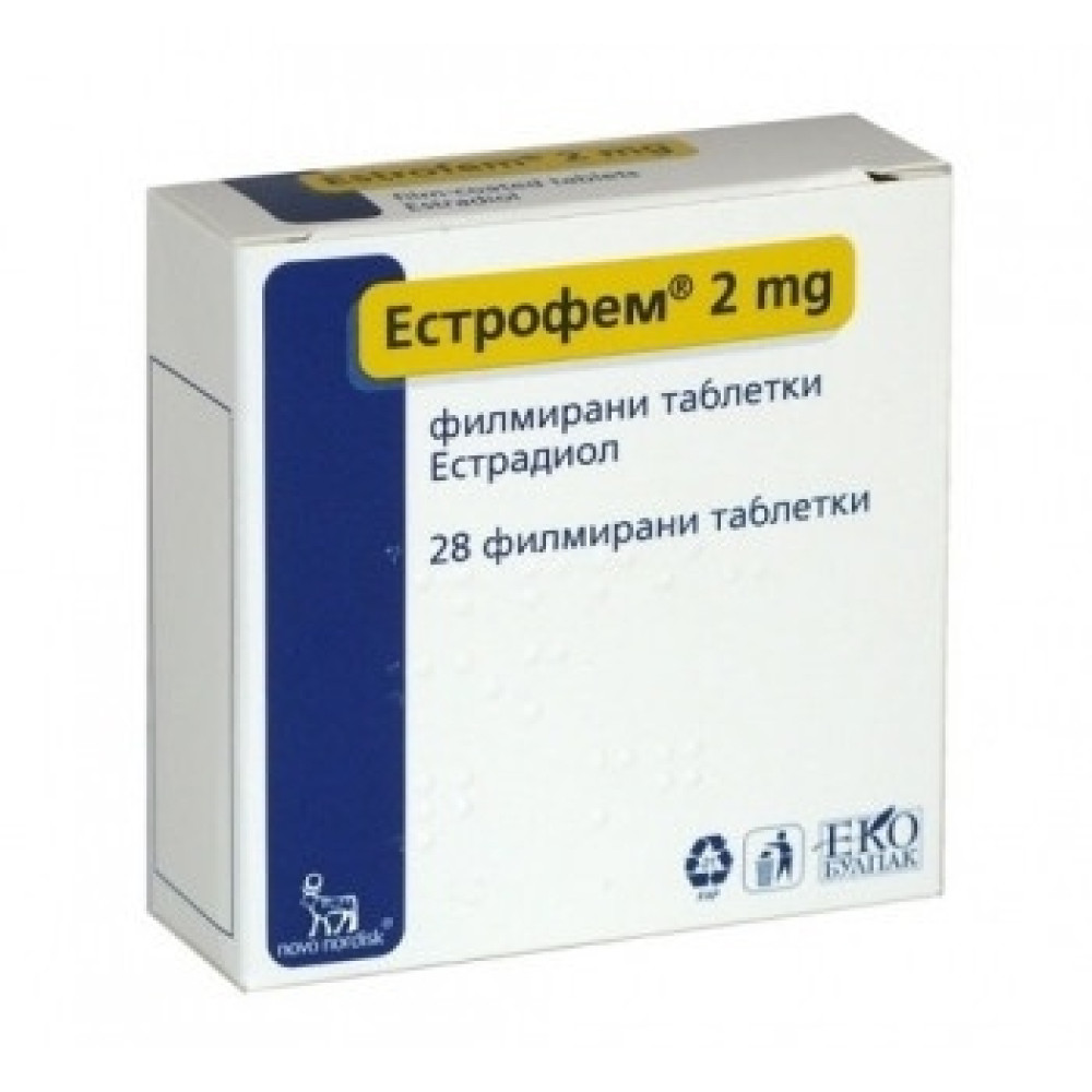 Estrofem 2 mg. 28 tabl. / Естрофем 2 мг. 28 табл. - Лекарства с рецепта