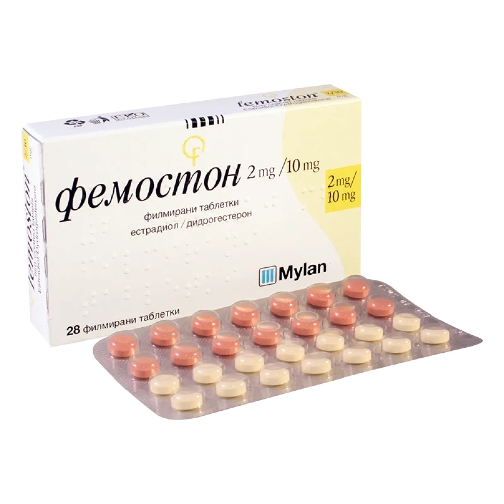 Femoston 2 mg/10 mg 28 film-coated tablets / Фемостон 2 mg/10 mg 28 филмирани таблетки - Лекарства с рецепта