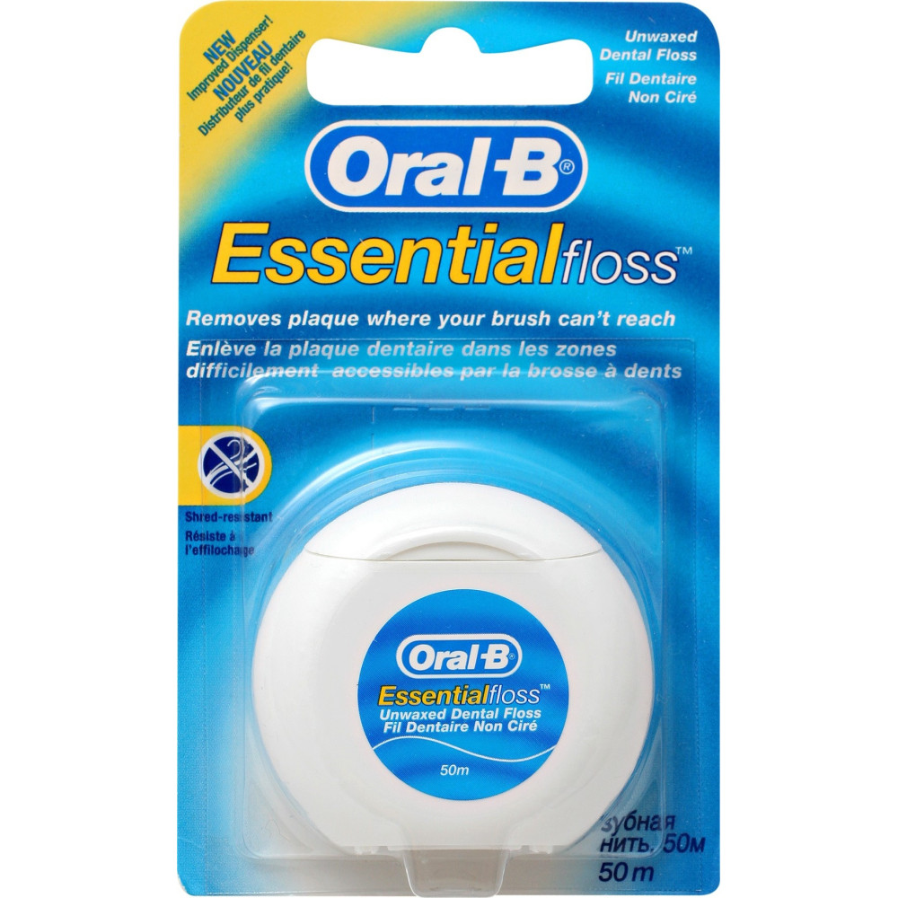 Oral-B Essential Floss конец заа зъби без восък х 50 метра -