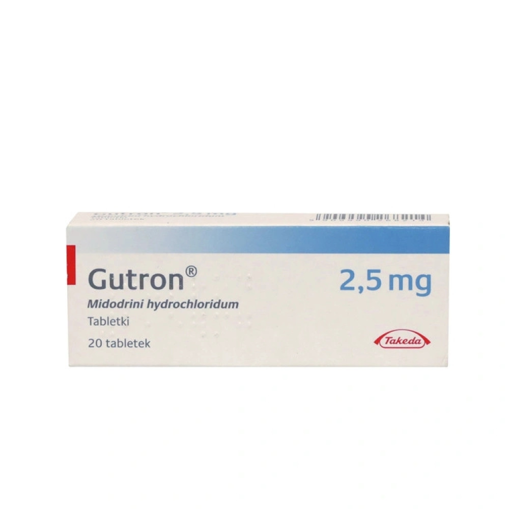 Gutron 2.5 mg. 20 tabl. / Гутрон 2.5 мг. 20 табл. - Лекарства с рецепта