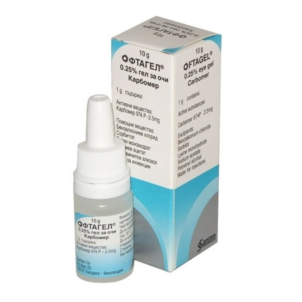 Oftagel 0,25% eye gel 10g / Офтагел 0,25% гел за очи 10 гр - Очи