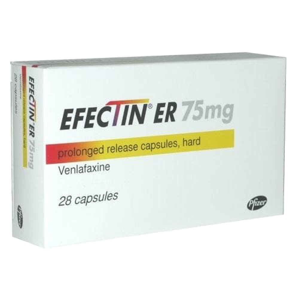 Efectin ER 75mg 28 tablets / Ефектин ER 75мг 28 табл. - Лекарства с рецепта