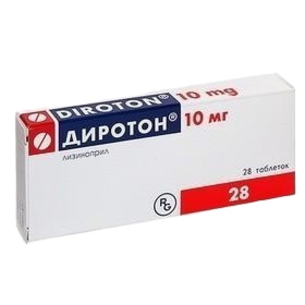 Diroton 10 mg. 28 tab. / Диротон 10 мг. 28 табл. - Лекарства с рецепта