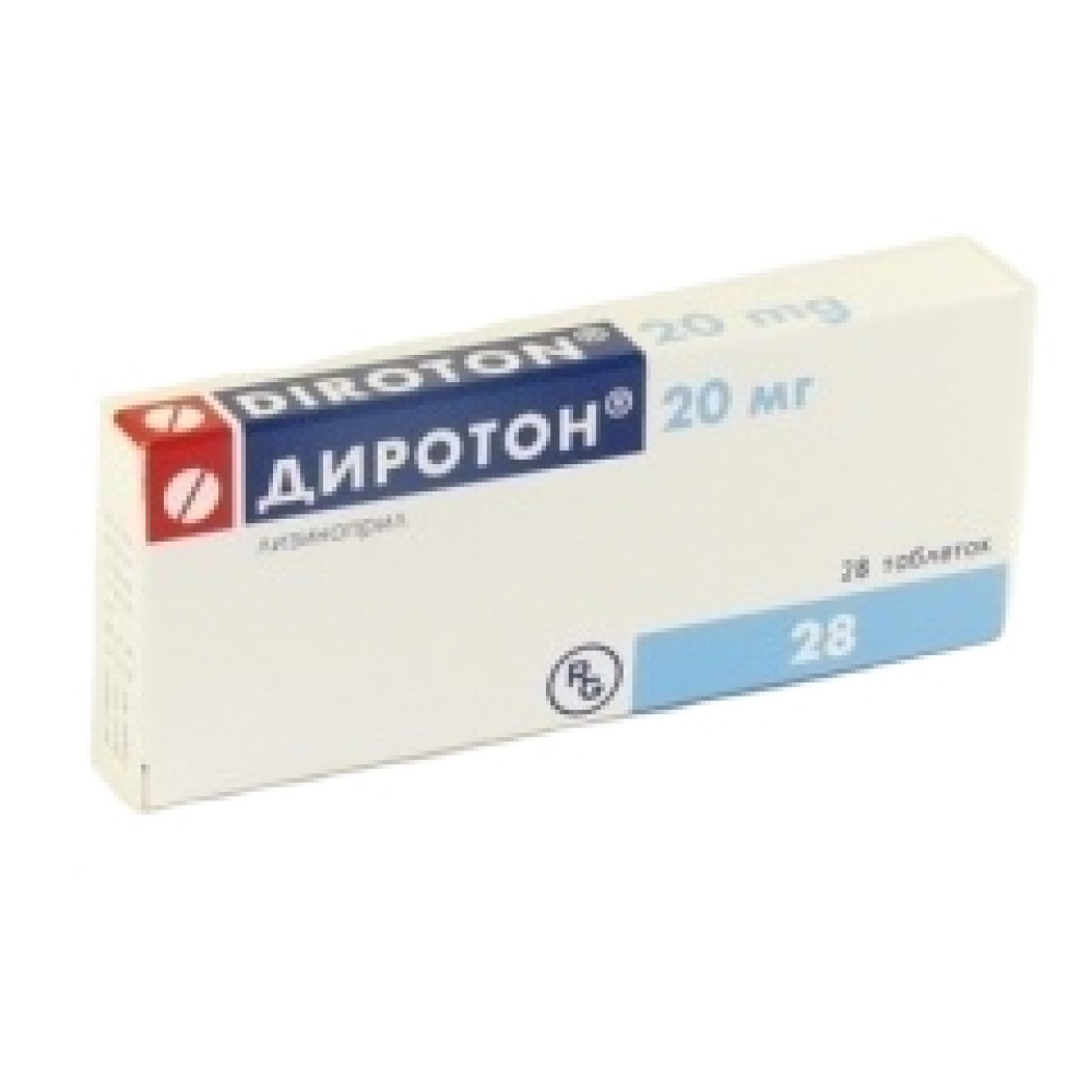 Diroton 20 mg. 28 tab. / Диротон 20 мг. 28 табл. - Лекарства с рецепта