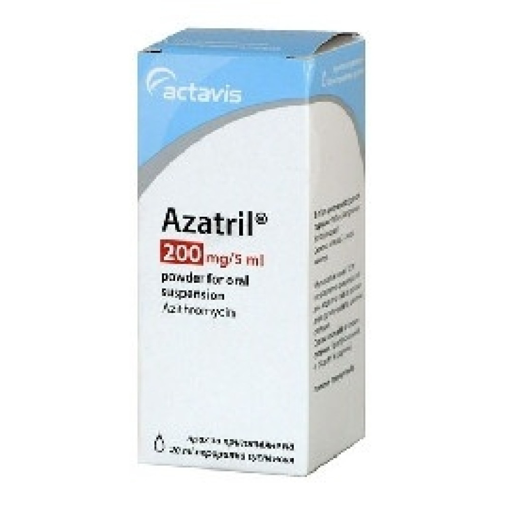 Azatril 200 mg/5 ml powder for oral suspension 20 ml. / Азатрил 200 mg/5 ml прах за перорална суспензия 20 мл. - Лекарства с рецепта