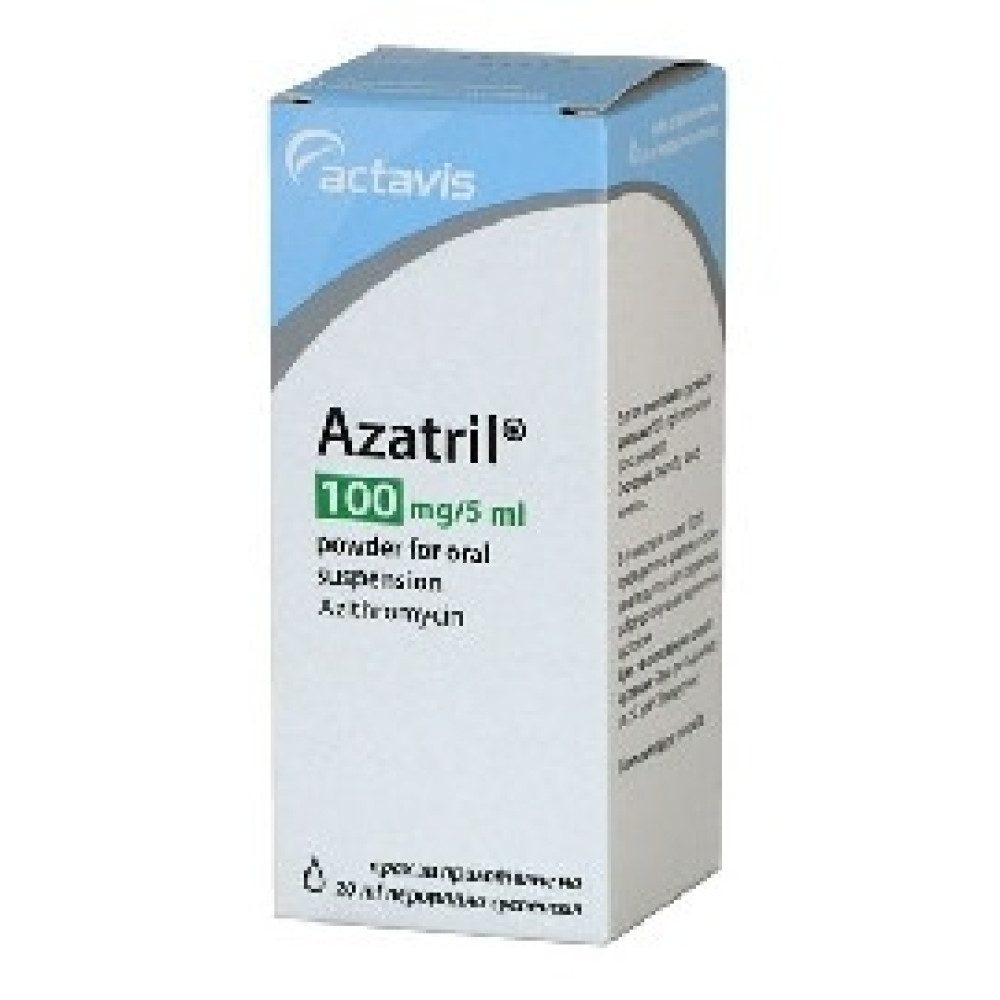 Azatril 100 mg/ 5 ml powder for oral suspension 20 ml. / Азатрил 100 mg/5 ml прах за перорална суспензия 20 мл. - Лекарства с рецепта