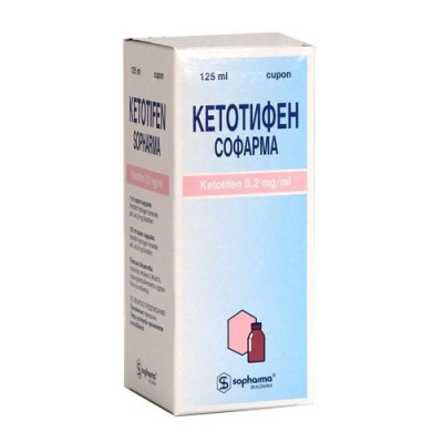 КЕТОТИФЕН СОФАРМА сироп 0.2 мг/мл 125 мл