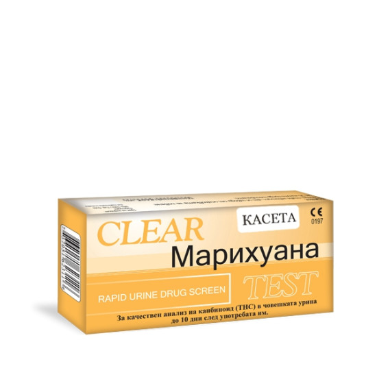 ТЕСТ ЗА НАРКОТИЦИ CLEAR THC /за марихуана/ касета