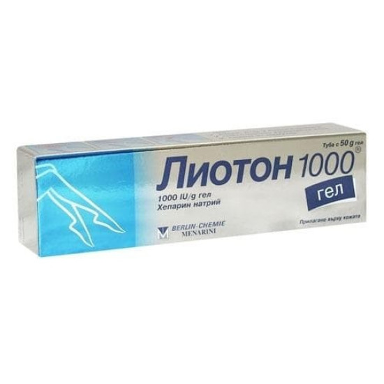ЛИОТОН 1000 гел 50 г