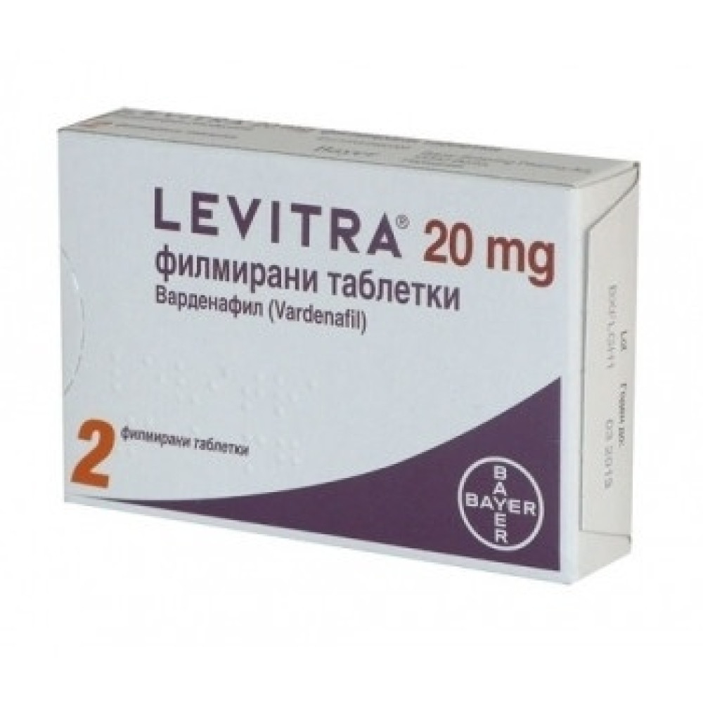 Левитра 20 мг х 2табл. - Лекарства с рецепта