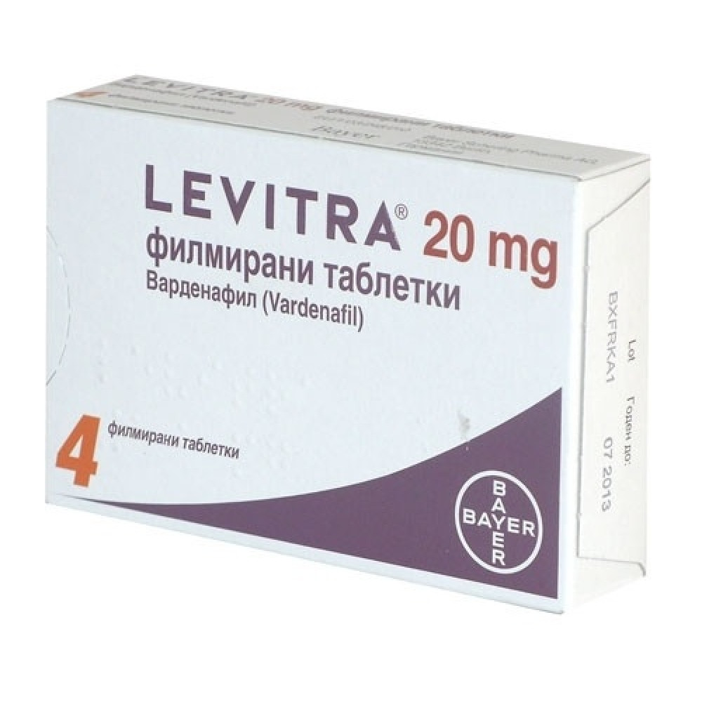 Левитра 20 мг х 4 табл. - Лекарства с рецепта