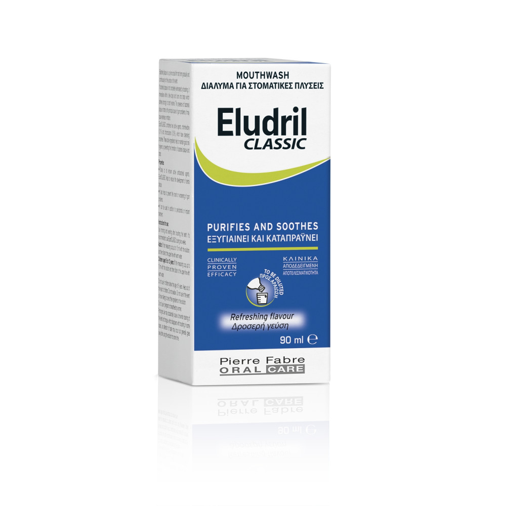 Eludril Classic вода за уста – концентрат, който почиства и успокоява 90мл. -
