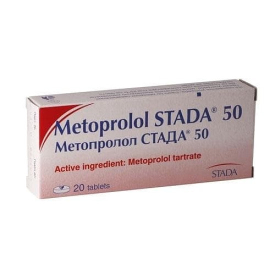 МЕТОПРОЛОЛ СТАДА табл 50 мг х 20 бр
