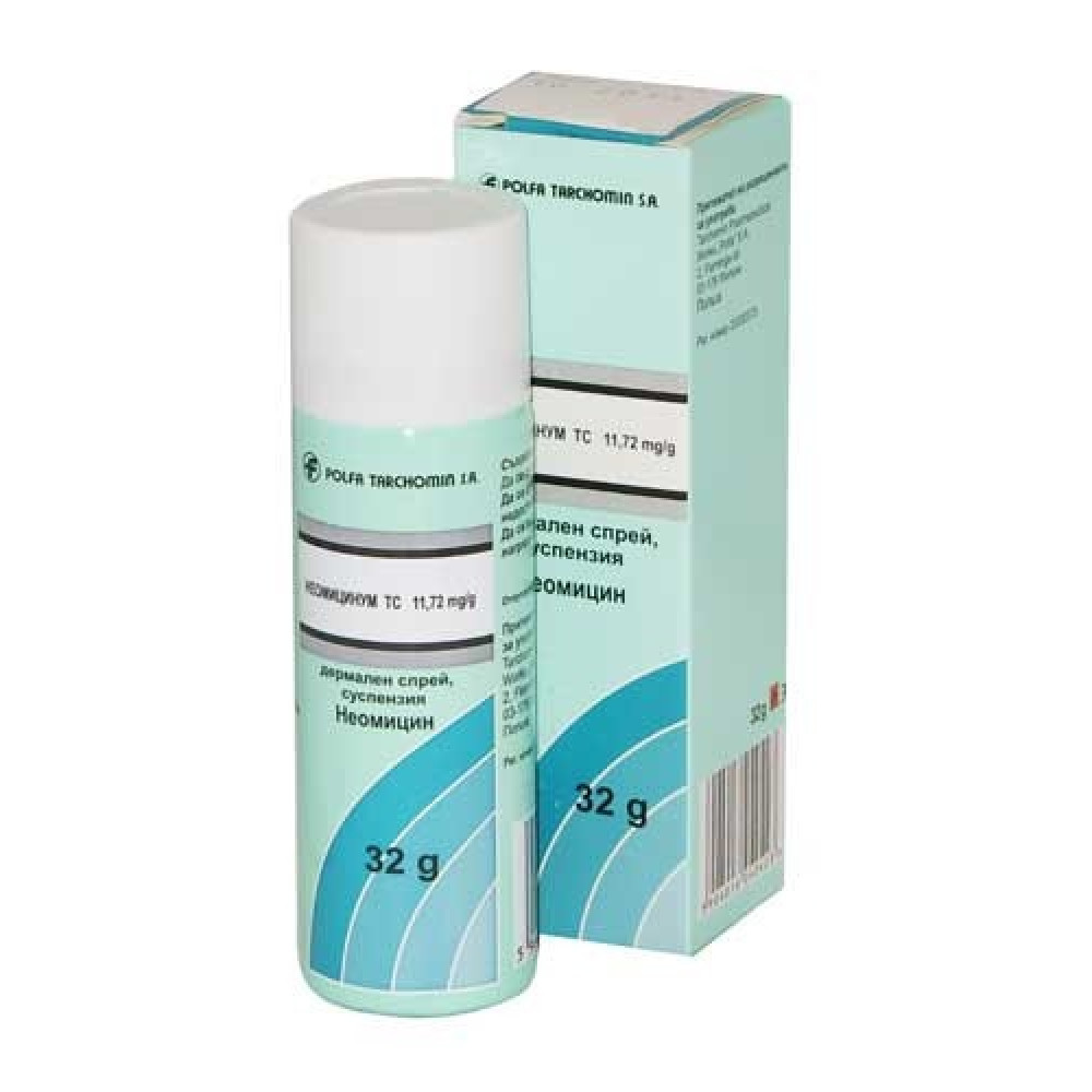 Neomycinum spray 32 gr. / Неомицинум спрей 32 гр - Лекарства с рецепта