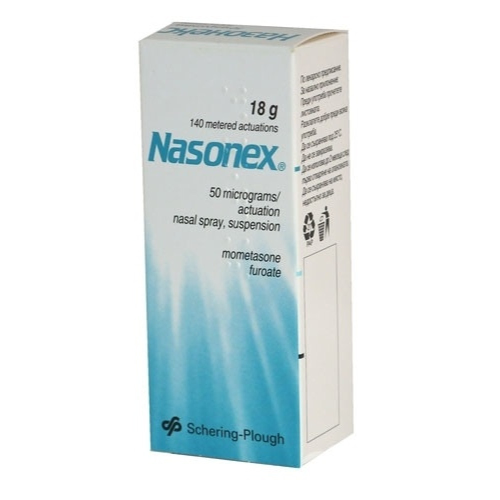 Nazoneks nasal spray 50 mg 140 doses / Назонекс назален спрей 50 мг 140 дози - Лекарства с рецепта