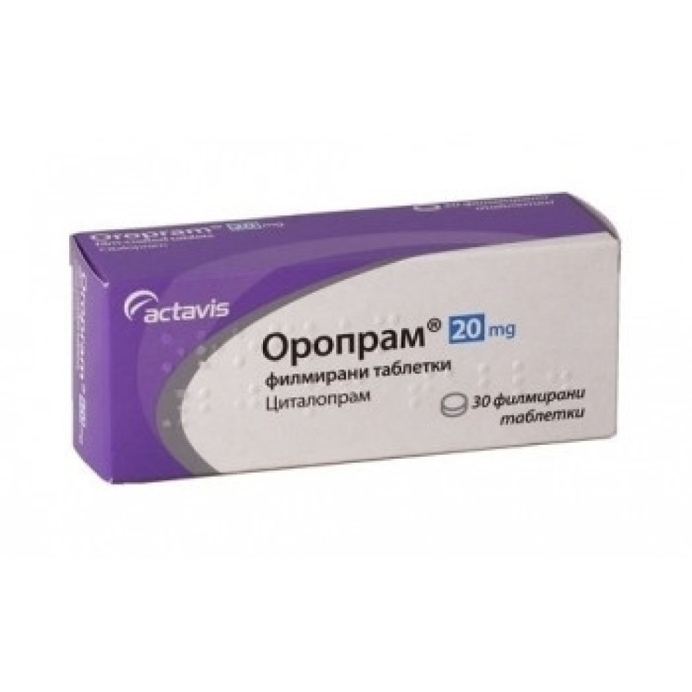 Oropram 20 mg 30 tablets / Оропрам 20 mg 30 таблетки - Лекарства с рецепта