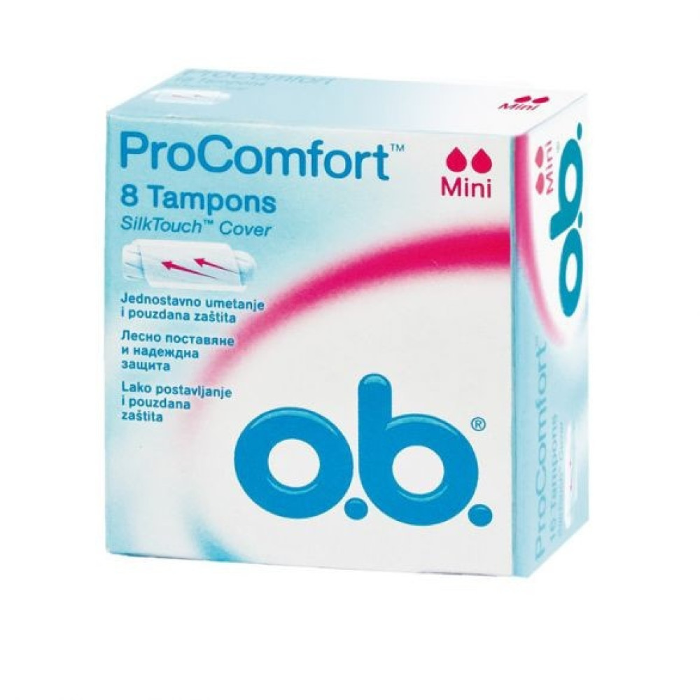O.B. ProComfort Mini Дамски тампони x8 броя - Превръзки и тампони