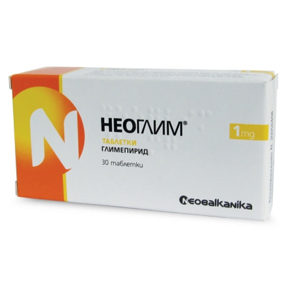Neoglim® 1 mg 30 tablets / Неоглим® 1 mg 30 таблетки - Лекарства с рецепта