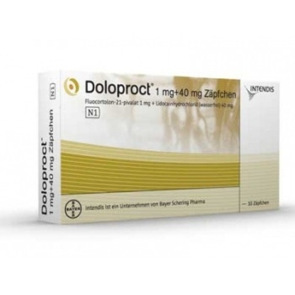 Doloproct 10 suppositories / Долопрокт 10 супозитории - Лекарства с рецепта