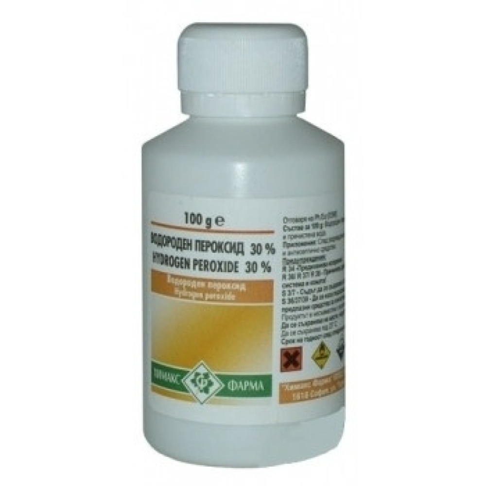 Перхидрол 30% дезинфекционно и антисептично средство 100мл., Chemax Pharma -
