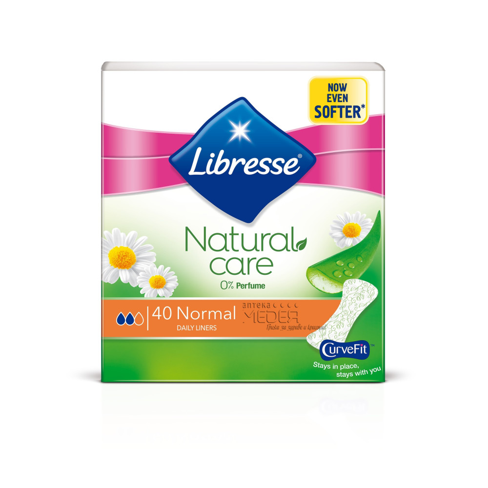 Libresse Natural Care Дамски превръзки ежедневни х 40 броя -