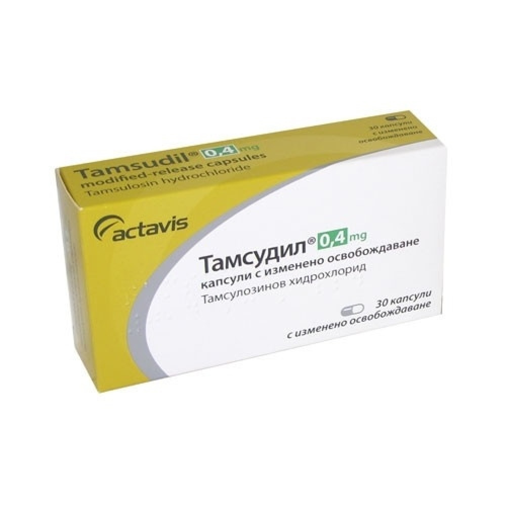 Tamsudil 0,4 mg 30 modified-release capsules / Тамсудил 0.4 мг. 30 капсули с изменено освобождаване - Лекарства с рецепта