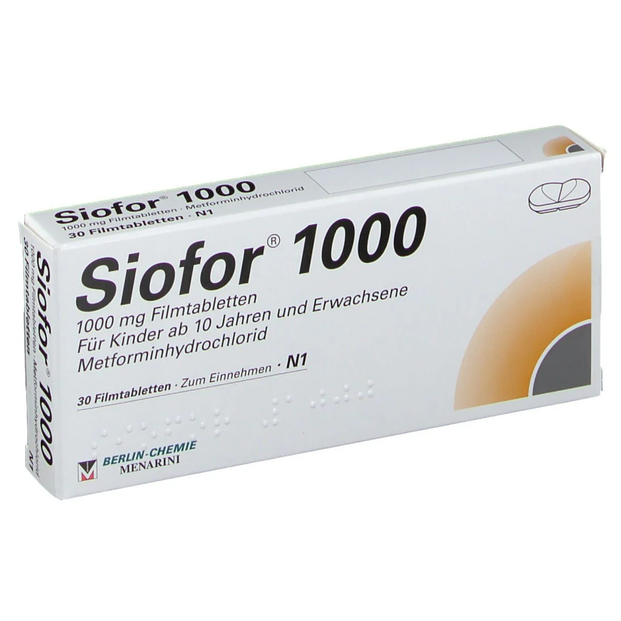 СИОФОР табл 1000 мг x 30 бр | Аптека Феникс