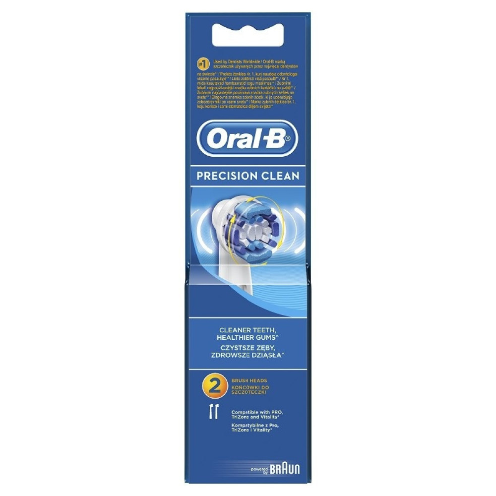 Oral-B Precision Clean Резервен накрайник за електрическа четка за зъби х 2 броя -